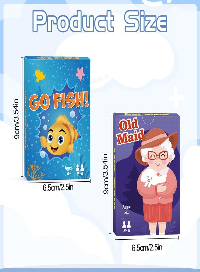 Timenued Card Games,Go Fish and Old Maid Card Game for Kids Ages 4-8,Fun Classic Interactive Games for Kids Toddlers Adults,Perfect for Stocking Stuffers Gifts,Family Game Night Party Games(Go Fish&Old Maid) - Image 5
